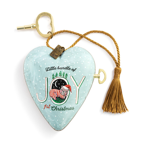 Demdaco Art Heart | Our Child's First Christmas