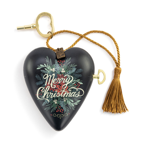 Demdaco Art Heart | Merry Christmas