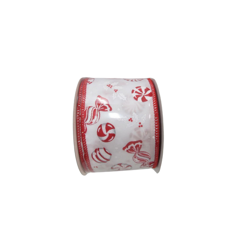 Peppermint Holly Ribbon
