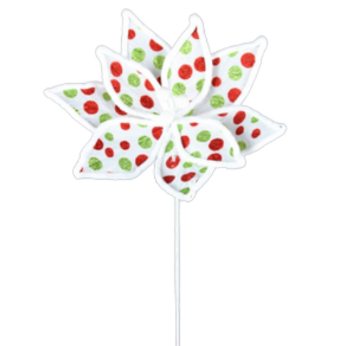 Grinch Polka Dot Poinsettia