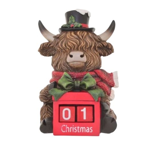 Highland Cow Countdown Calendar