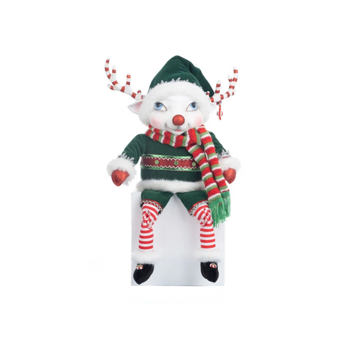 Katherine's Collection | Peppermint Reindeer Lanky Leg