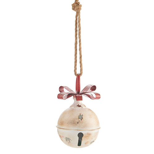 Raz | Heartfelt Holiday | Small Glittered Jinglebell with Bow