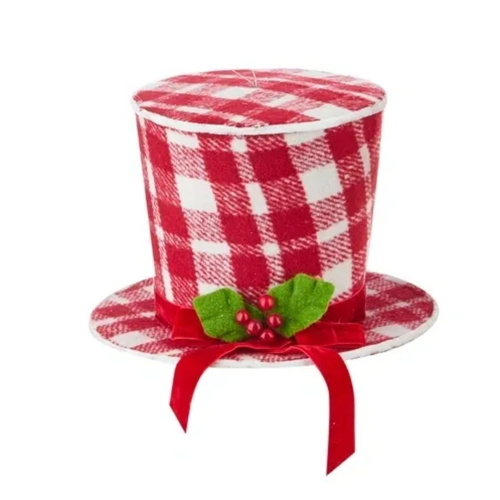 Raz | Vintage Farmhouse | Plaid TopHat