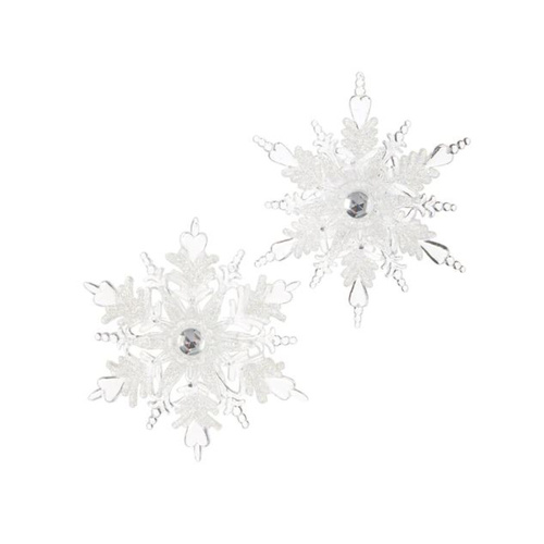 Raz | Dashing Through the Snow | Glittered Snowflake Ornament