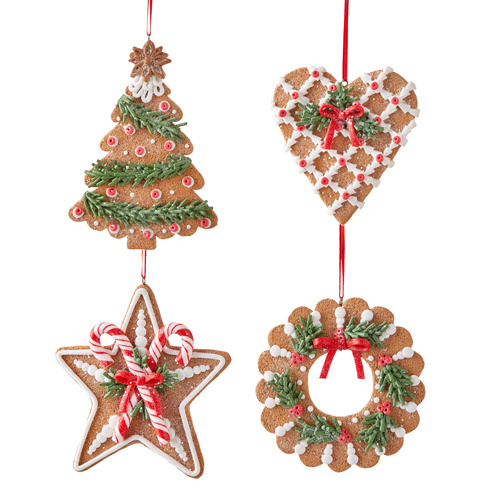 Raz | Jingle & Cocoa | Holiday Gingerbread Ornament