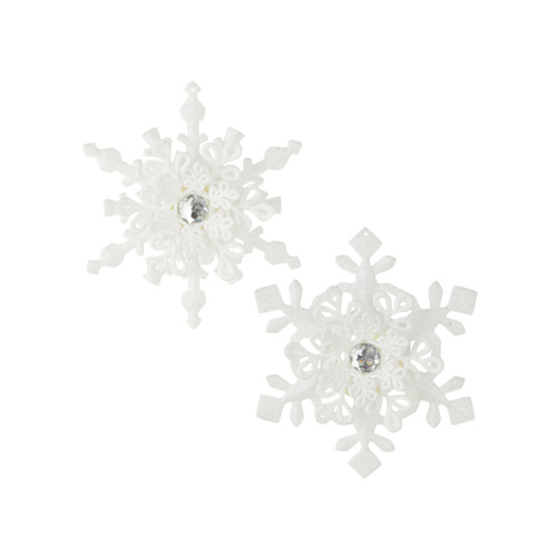Raz | Dashing Through The Snow | White Snowflake Ornament