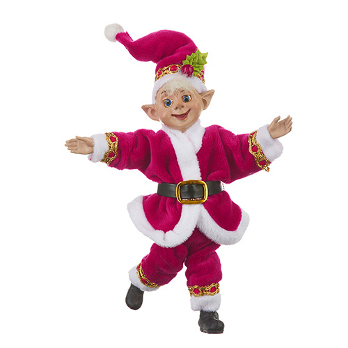 Raz | Charming Holiday | Miniature Pink Elf