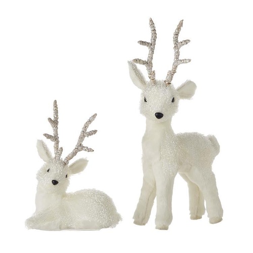 Raz | Natural Noel | White Sisal Deer