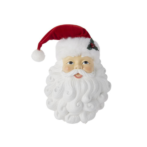 Raz | Sleigh Bells | Hanging Santa Wall Art