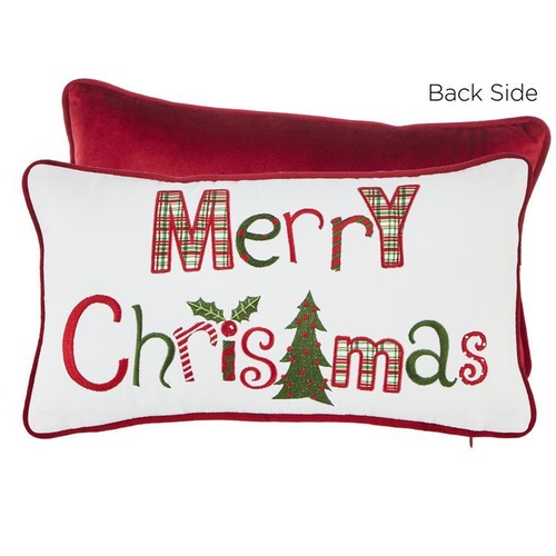 Raz | Merry Christmas Pillow
