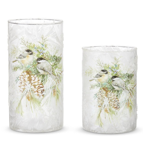 Raz | Winter Chickadee Container