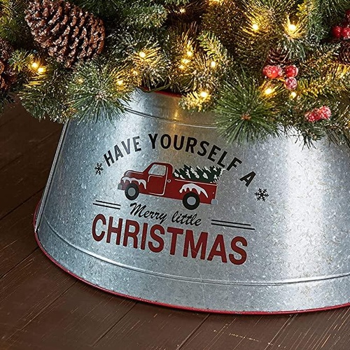 Vintage Look Tree Collar with Vintage Truck