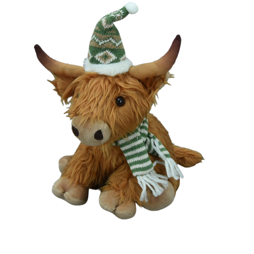 Highland Christmas Cow
