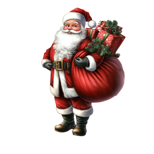 Metal Santa Sign