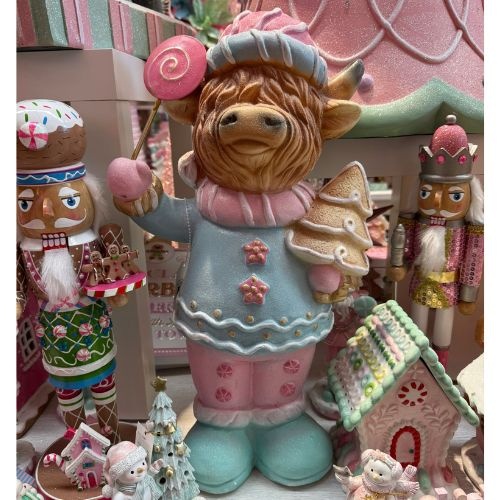 Retro Cow w/ Candy Lollipop