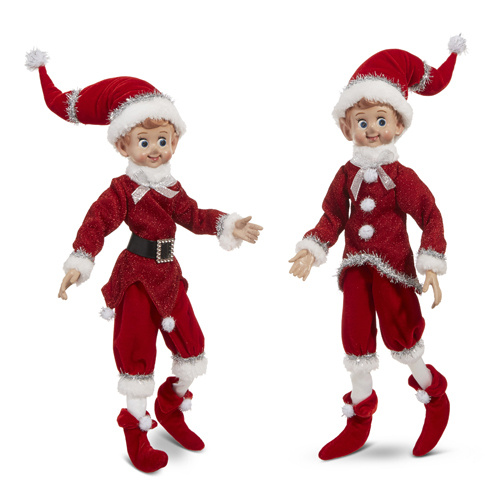 Raz | Holiday Cheers | Vintage Poseable Elf