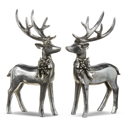 Raz | Holiday Cheers | Silver Deer with Bow