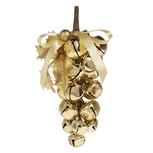Raz | Holiday Cheers | Gold Bell Cluster