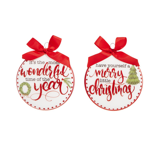 Raz | Heartfelt Holiday | Christmas Wishes Ornament