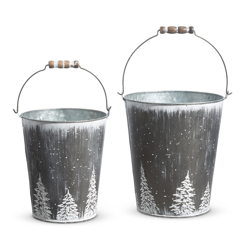 Raz | All is Calm | Galvanized Buckets