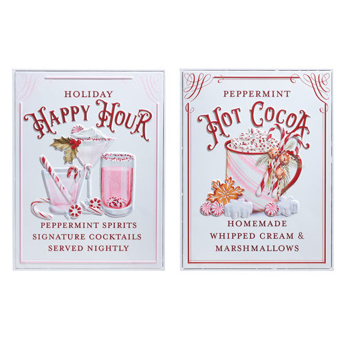 Raz | Jingle & Cocoa | Holiday Refreshments Wall Art