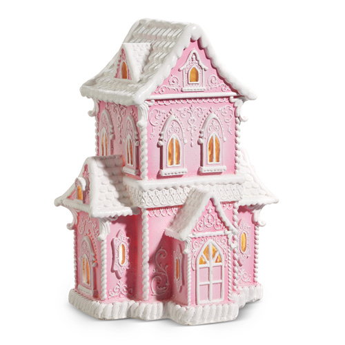 Raz | Pink 2Storey Gingerbread House