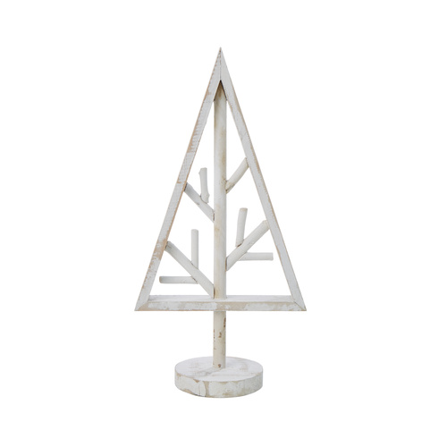 White Wooden Christmas Tree