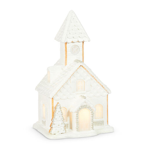 Lit Church w/ Pearl Accents