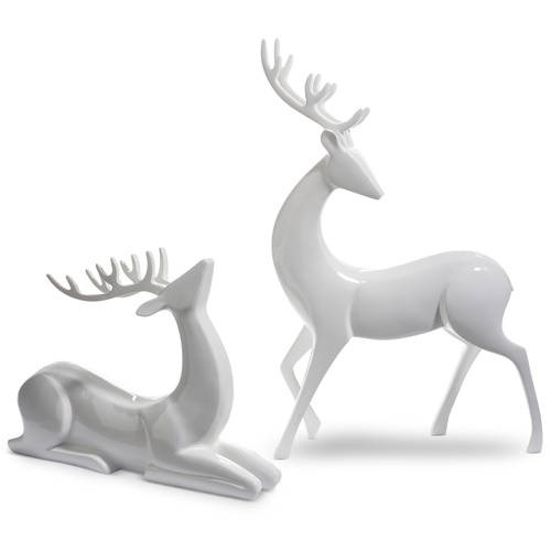 Luxe White Gloss Deer