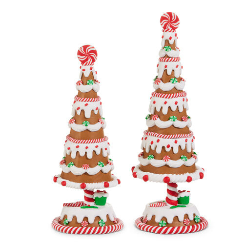 Traditional Candy Iced Gingerbread Trees