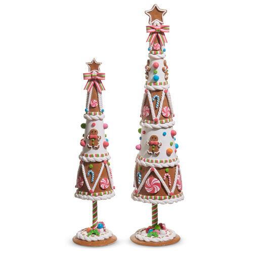 Cheerful Lolly Iced Gingerbread Trees
