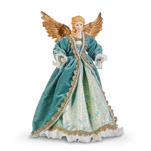 Victorian Angel Tree Topper | Blue