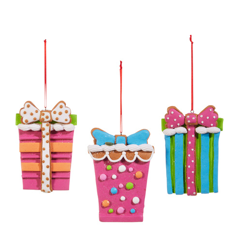 Vivid Gingerbread Gift Ornaments