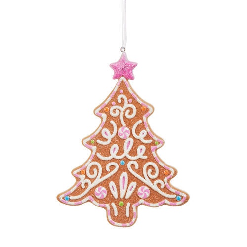 Bright Gingerbread Tree Ornament