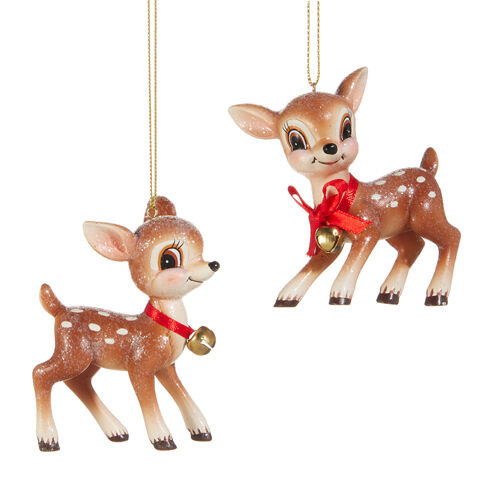 Cutesy Deer w/ Bell Ornament