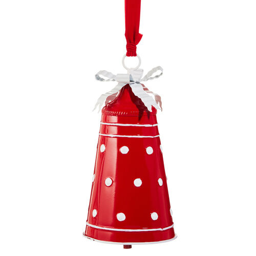 Red w/ White Polka Dot Hanging Bell