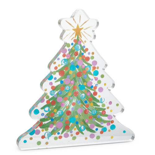 Confetti Tree Acrylic Block