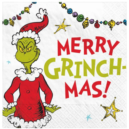Merry Grinchmas Napkins