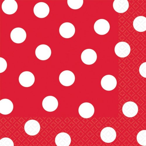 Red Polka Dot Napkins