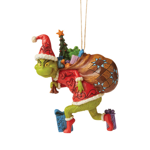 Grinch by Jim Shore | Grinch Tiptoeing Ornament