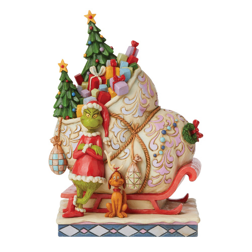 Grinch by Jim Shore | Grinch Sleigh