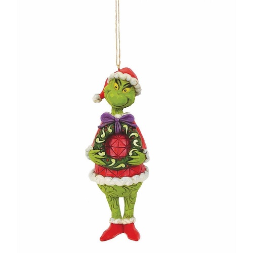 Grinch by Jim Shore  | Holding Wreath Ornament