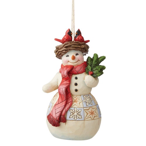 Heartwood Creek  | Snowman with Cardinals HO