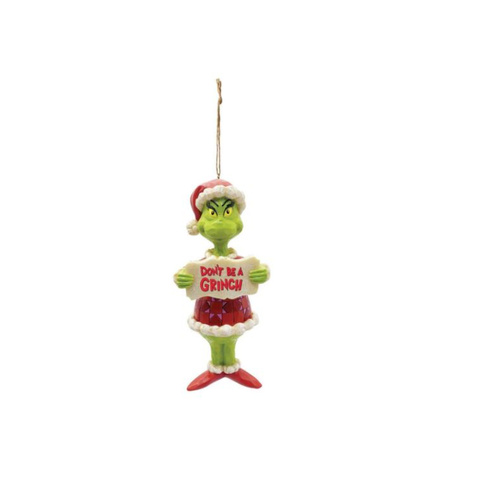 Grinch by Jim Shore | Don't Be a Grinch Ornament