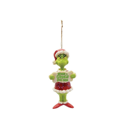 Grinch by Jim Shore | Beware a Grinch Ornament