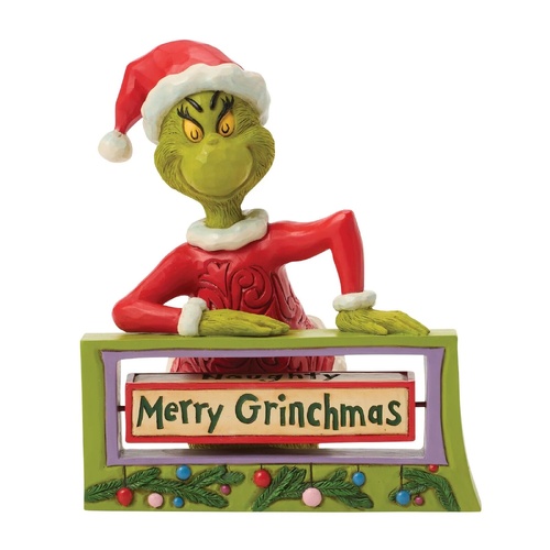 Grinch by Jim Shore | Grinch w/ Rotating Messages
