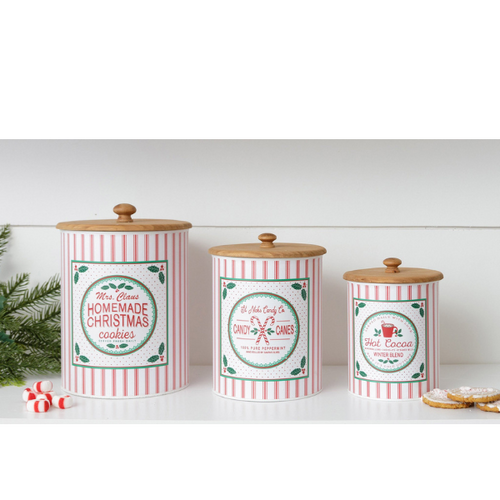Grandmas Christmas Canisters