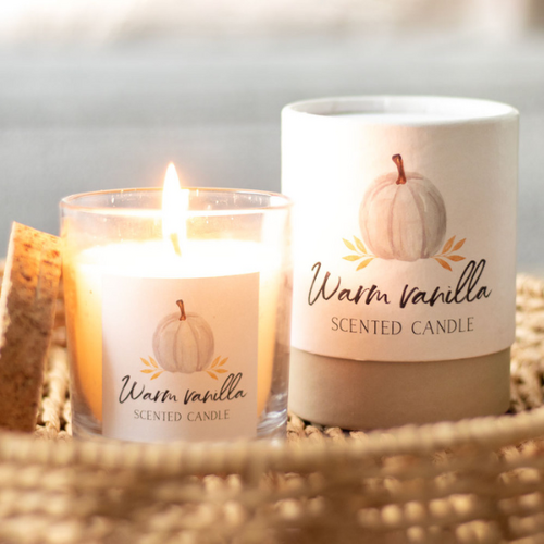 Warm Vanilla Fall Candle