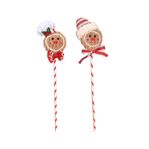 Gingerbread Smiling Face | Santa Hat